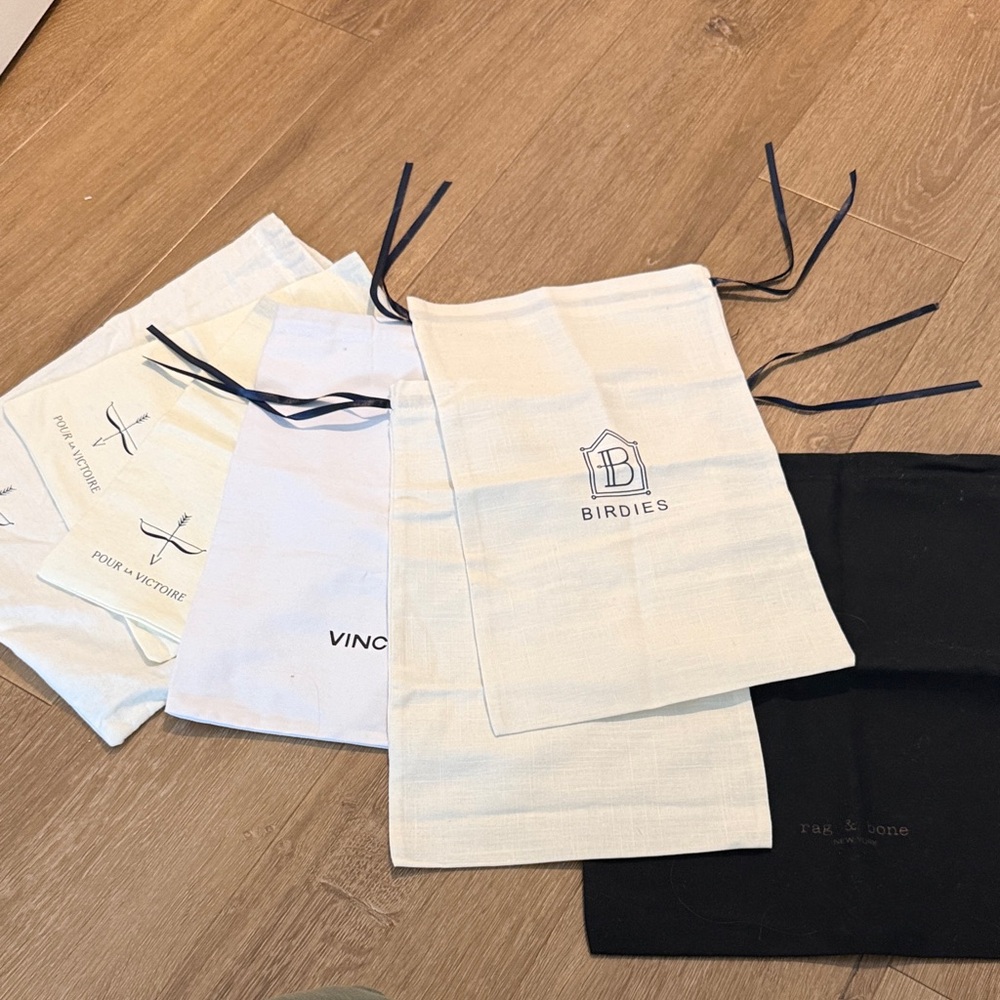 Birdies and Rag & Bone Dust Bags